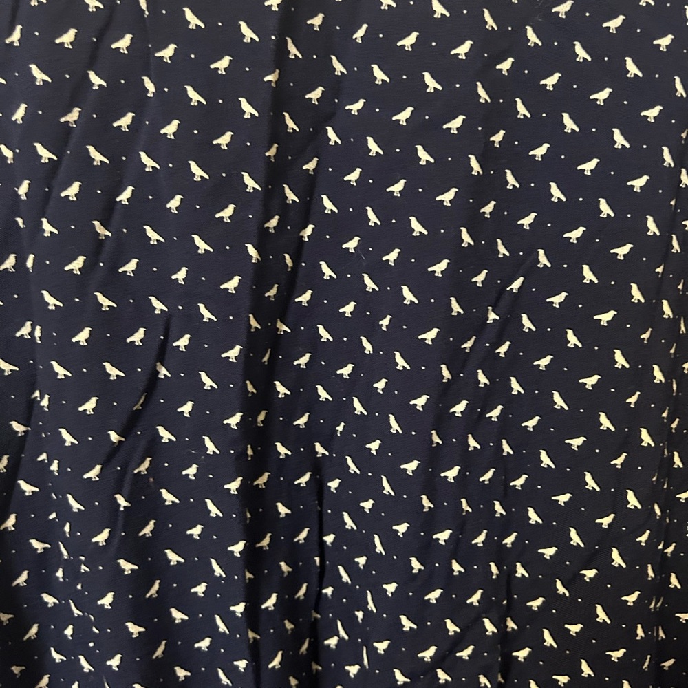 Charming Navy Bird Pattern Mini - Picture 3 of 4